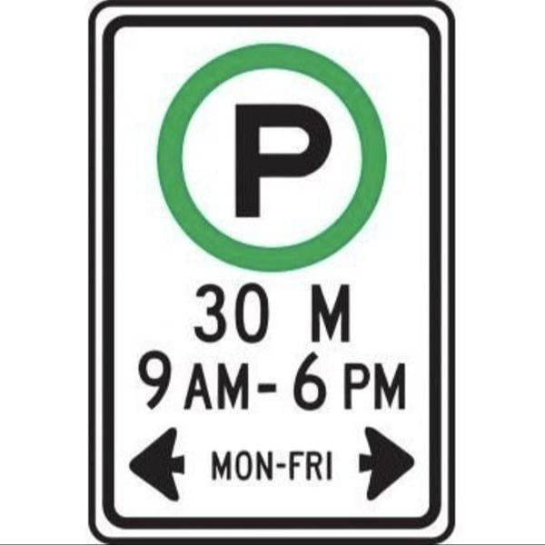 Accuform PARKING SIGN HOURS 18 in X 12 in HIGH FRP370HP - main